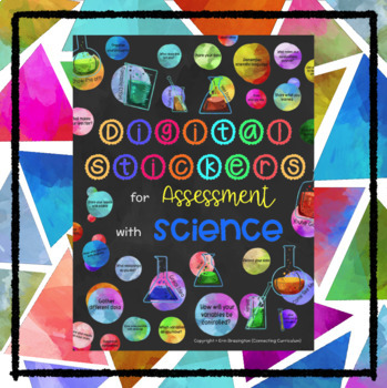 Preview of Digital Stickers for Assessment with Science