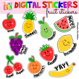 Digital Stickers for Distance Learning CUTE FRUITS for Goo