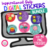 Inspirational Digital Stickers BUNDLE Distance Learning Go