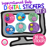 Motivational Digital Stickers Set 2 Distance Learning | Go