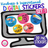 Digital Stickers Inspirational Set 1 Distance Learning See