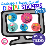 Digital Stickers Inspirational Set 3 for Distance Learning