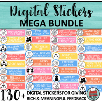 Preview of Digital Stickers for Distance Learning - MEGA BUNDLE