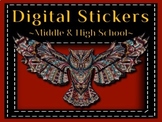 Digital Stickers for Middle and High School Students