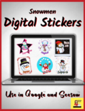 Digital Stickers for Seesaw - Snowmen