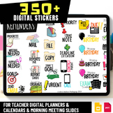 Digital Stickers for Teacher planners & Morning Meeting Slides