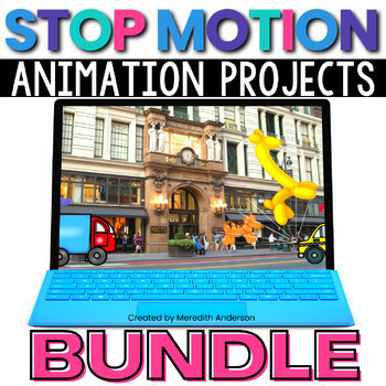 Preview of Digital Stop Motion Animations STEM Projects BUNDLE of 14 Technology Activities