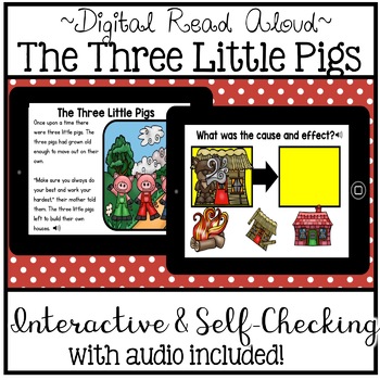 Preview of Digital Stories - The Three Little Pigs (Digital Read Aloud)