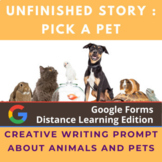 Digital Story Starter Creative Writing Prompt: Pick a Pet 