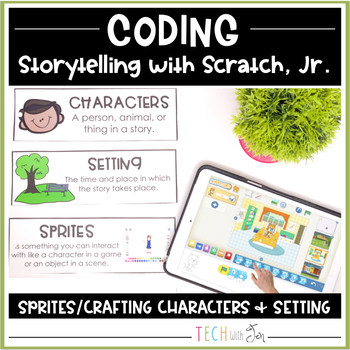 Preview of Digital Storytelling with Scratch Coding Characters and Setting