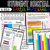 Digital Student Data Portfolio - Middle School ELA 6,7,8