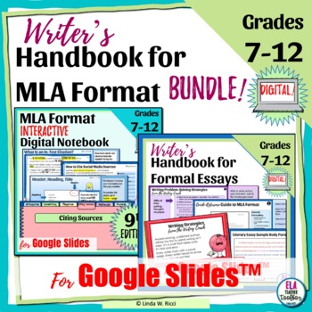 Preview of Digital Student Guide to MLA 9th Edition & Writer's Handbook Bundle | Digital