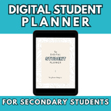 Digital Student Planner | Middle School High School Google