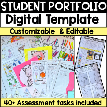 Preview of Digital Student Portfolio Kindergarten | Preschool