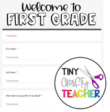 Digital Student Survey - First Grade