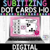 Digital Subitizing Dot  Cards 1-10 Google Slides