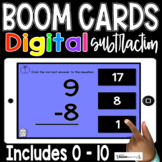 Digital Subtraction 0 - 10 | Boom Cards™