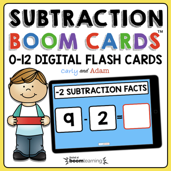 Preview of Subtraction Boom Cards