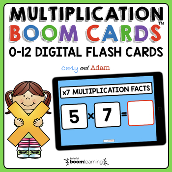 Preview of Multiplication Boom Cards Distance Learning