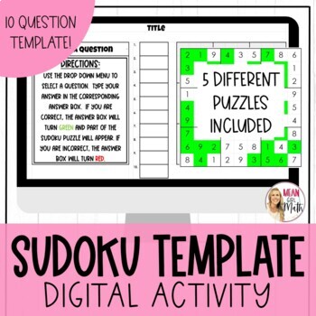 Info about the sudoku puzzle. Sudoku Menu