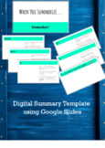 Digital Summary Template Using Google Slides