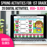 Digital Summer Activities 1st Grade Math Games for Google 