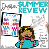 Digital Summer Packet 1st Grade Skills Review & Practice NO PREP