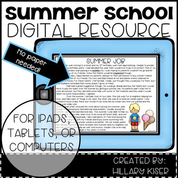Preview of Digital Summer School Resources