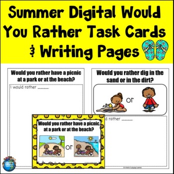 Digital Summer Would You Rather Opinion by A World of Language Learners