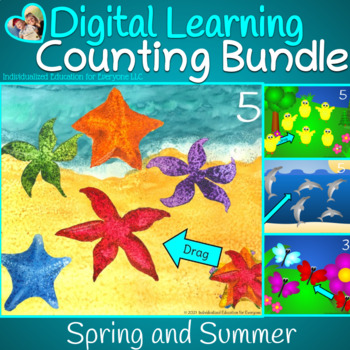 Preview of Digital Summer and Spring Semester Counting Bundle XL Set A2