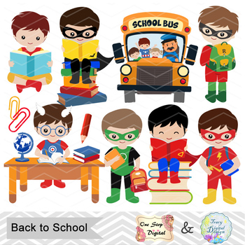 individual super hero clip art