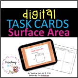 Digital Surface Area Task Cards for use w Google Slides or