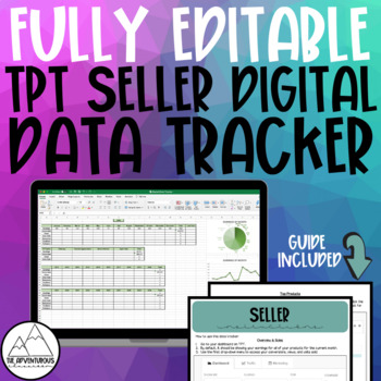 Preview of Digital TPT Seller Data Tracker Spreadsheet