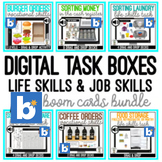 Digital Task Boxes - Life & Job Skills - Boom Cards Drag &