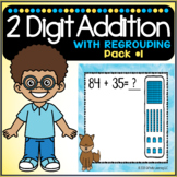2 Digit Addition With Base 10 Blocks | Digital Task Cards 