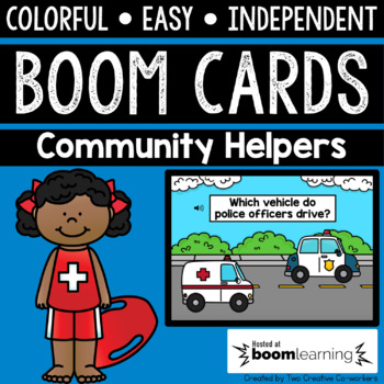 Preview of Digital Task Cards / Boom Cards™️ / Community Helpers