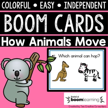 Preview of Digital Task Cards / Boom Cards™️ / How Animals Move