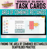 Digital Task Cards: FINDING AREA Decomposing Figures to Ad