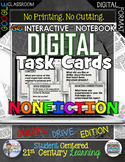 Non Fiction Digital Task Cards Paperless Google Drive Resource