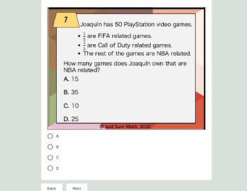 Digital Task Cards: Operations with Rational Numbers by Just Sum Math