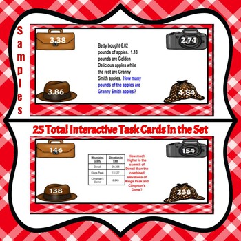 Digital Task Cards-3.0: 5th Grade Math Review-Word Problems on Google ...
