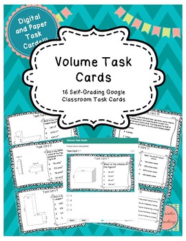 Preview of Volume Task Cards- Digital Version