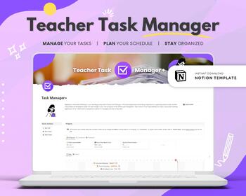Preview of Digital Task Manager | Notion Template