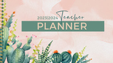 Digital Teacher Cactus Planner 2023-2024