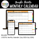 Digital Teacher Calendar | Google Sheets {editable}