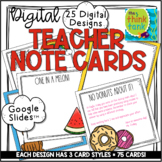 Digital Teacher Note Cards | Distance Learning | Growth Mindset