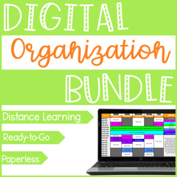 Preview of Teacher Digital Organization Bundle {In Person & Distance Learning}