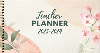 Preview of Digital Teacher Planbook "Floral"