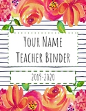 Digital Teacher Planner 2019-2020 Floral