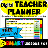 Digital Teacher Planner 2024-2025 Editable PPT or Google F